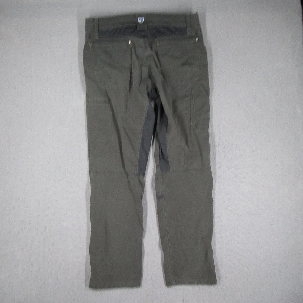 Kuhl Radikl Pants Mens 35x30 Olive Green Hybrid Hiking Outdoor Stretch Trousers